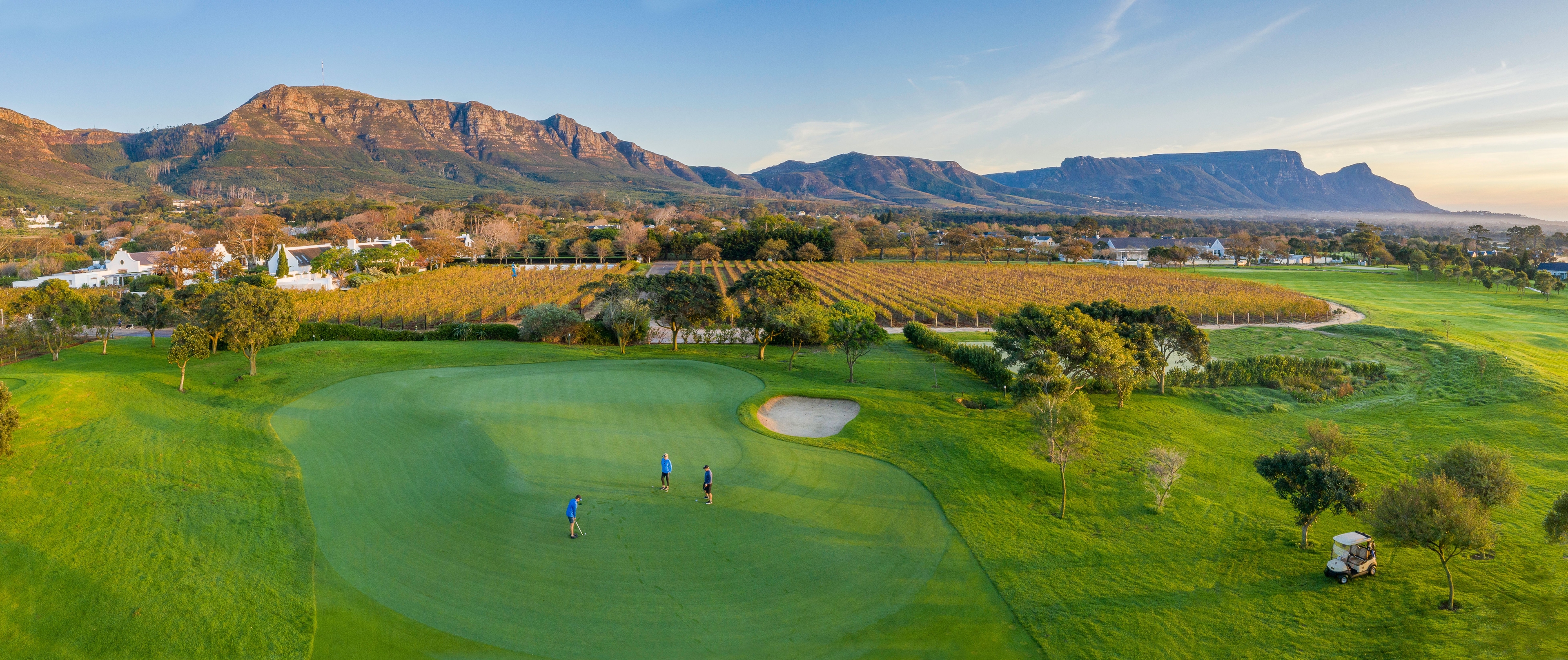 Steenberg golf course overhead shot
